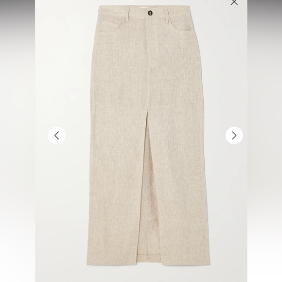 Reformation Tazz Paneled Linen Maxi Skirt - Picture 3 of 6